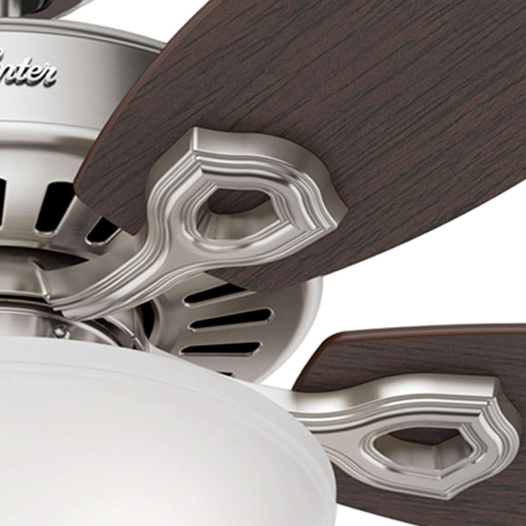 Builder Deluxe 52 Inch Brushed Nickel Indoor Ceiling Fan