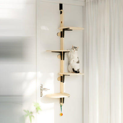 Door Hanging Bed Comfort Eco-Friendly Pine Wood Stable Durable Scratch Board Pet Climbing Frame