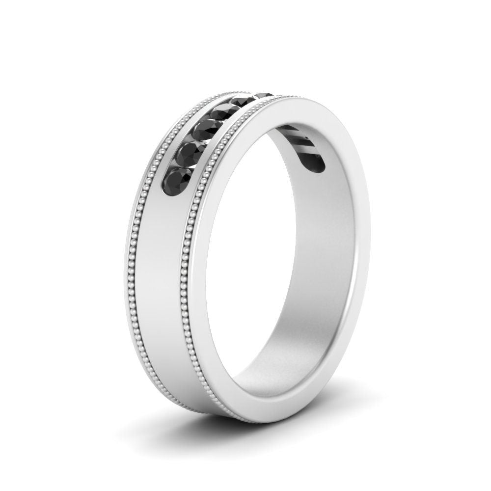 Flat Milgrain Mens Promise Band