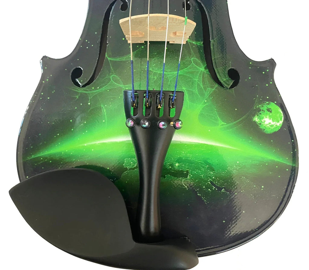 Rozanna's Neon Green Galaxy Ride Violin Outfit