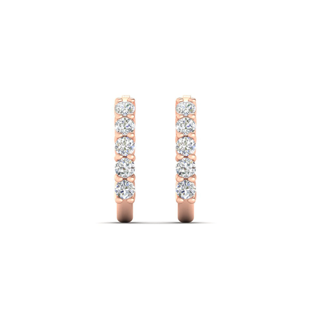Half Huggie Hoop Earring
