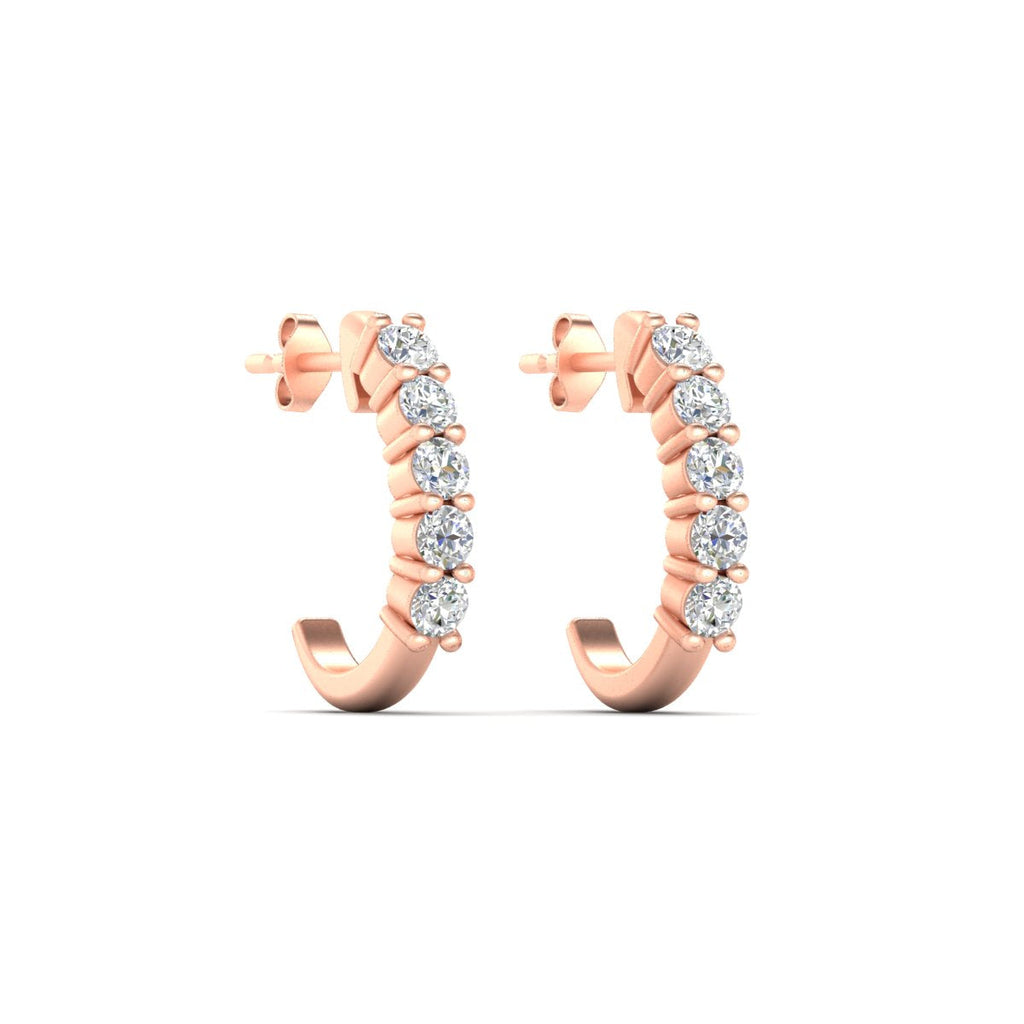 Half Huggie Hoop Earring