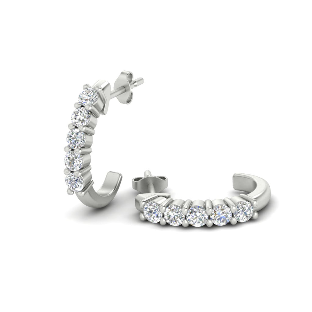 Half Huggie Hoop Earring