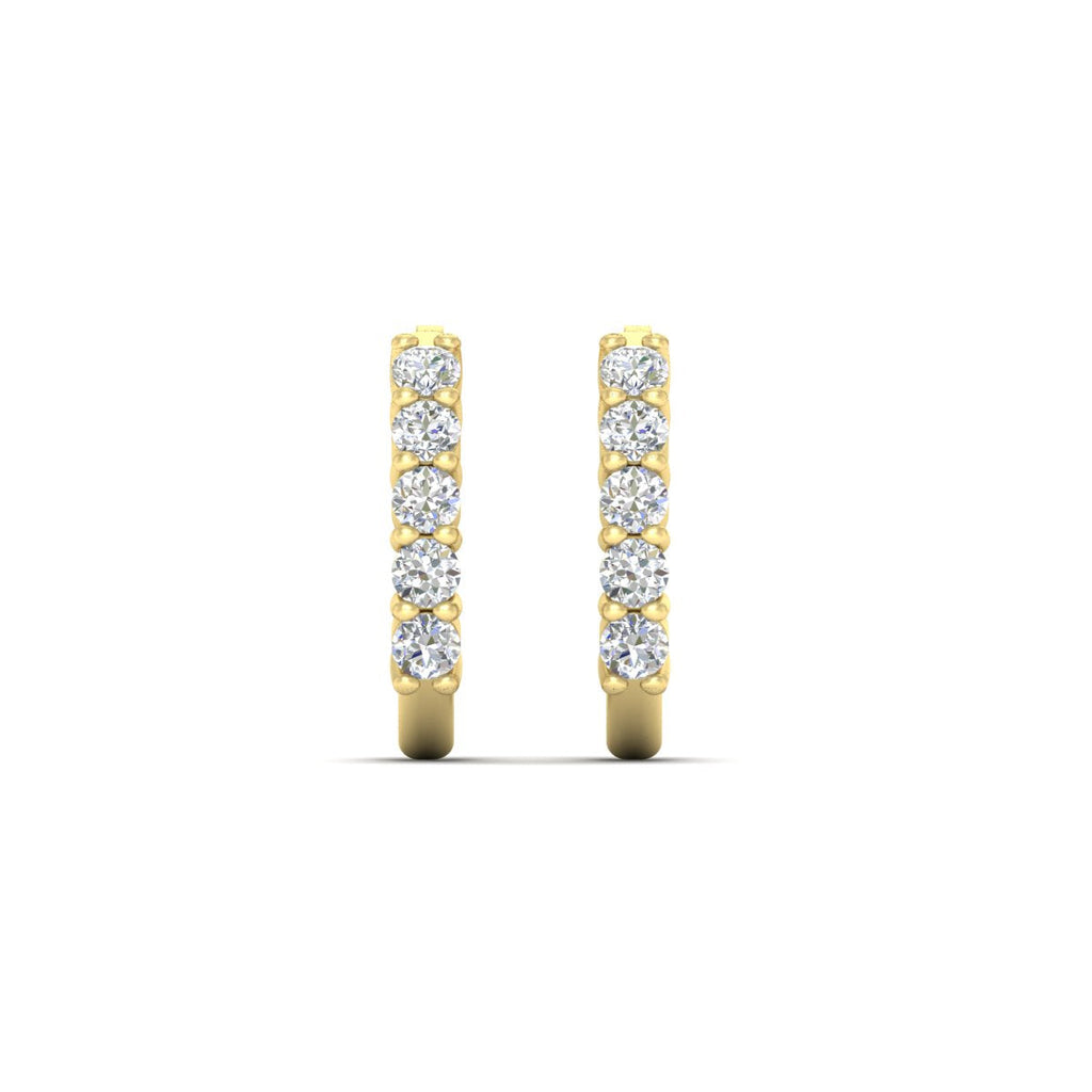 Half Huggie Hoop Earring