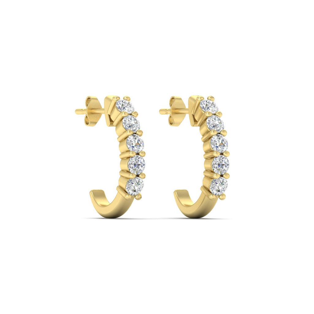 Half Huggie Hoop Earring