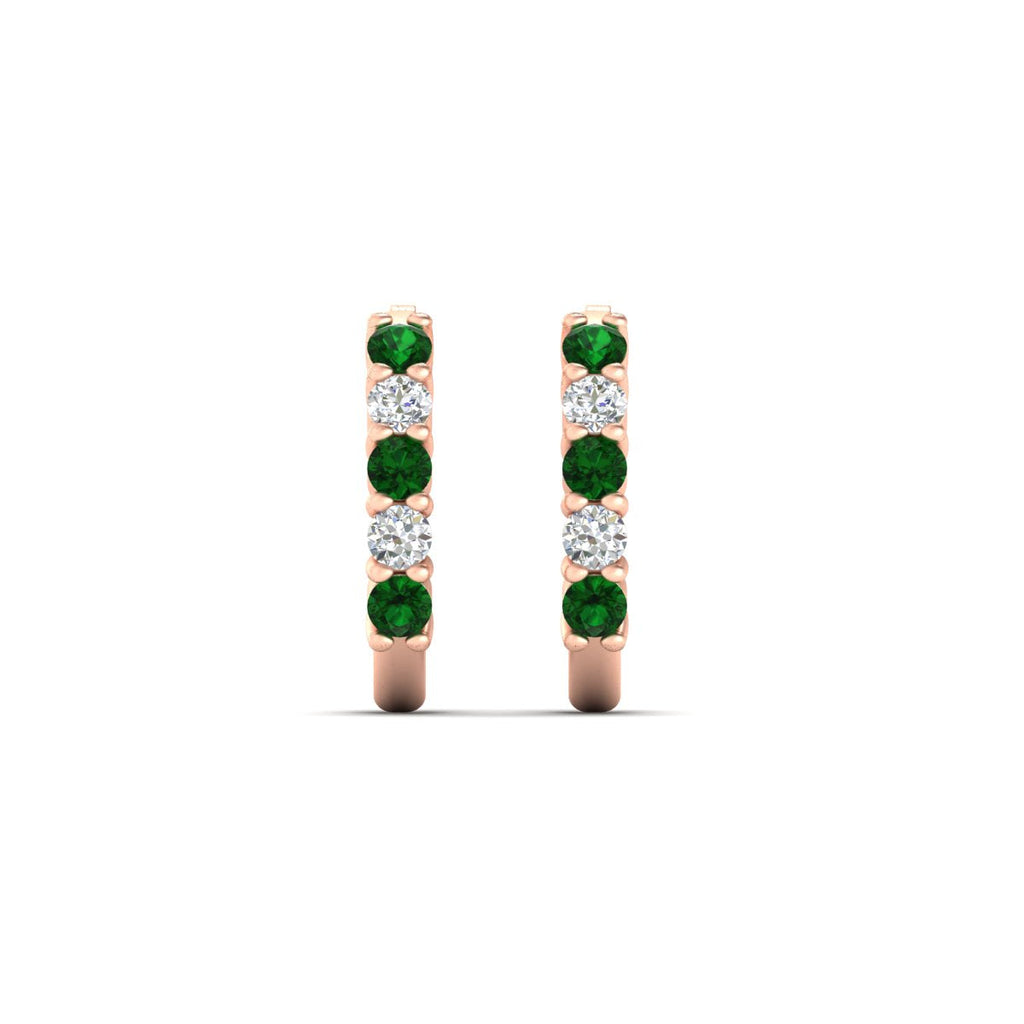Half Huggie Hoop Earring