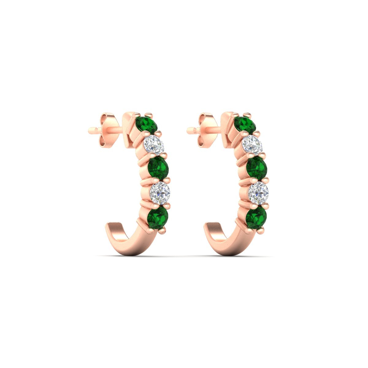 Half Huggie Hoop Earring