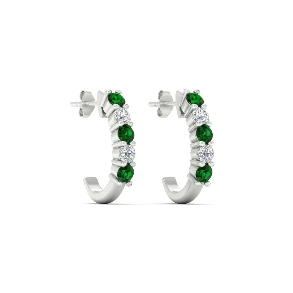Half Huggie Hoop Earring