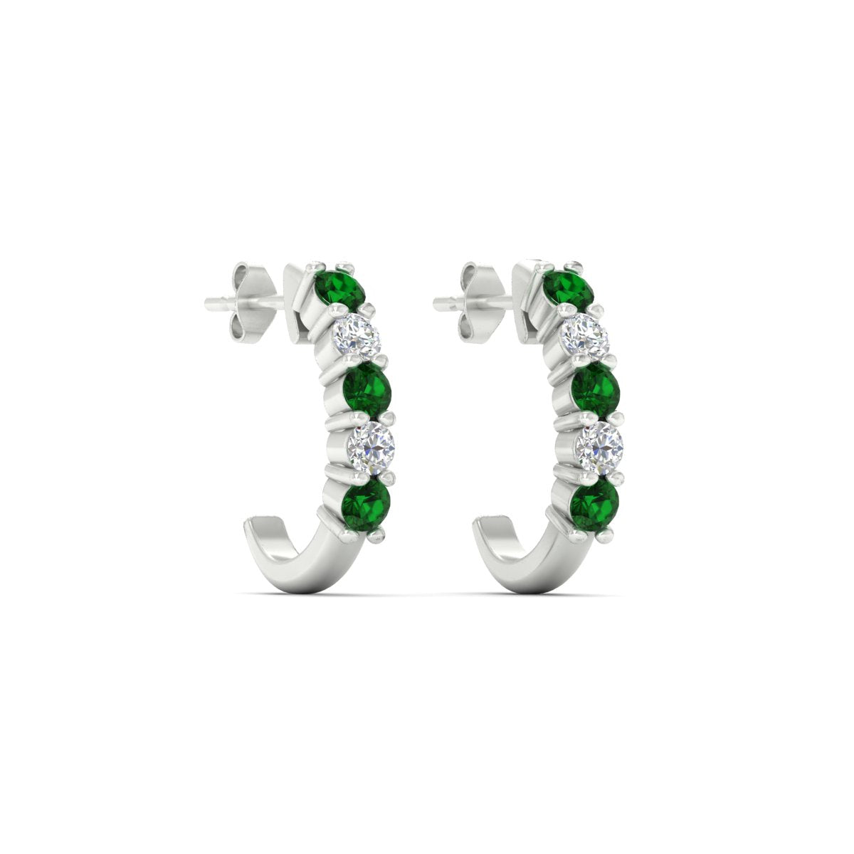Half Huggie Hoop Earring