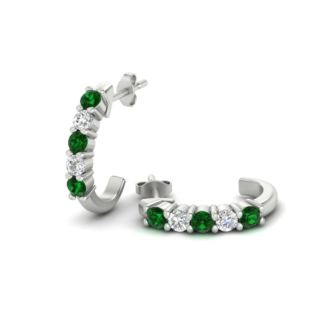 Half Huggie Hoop Earring