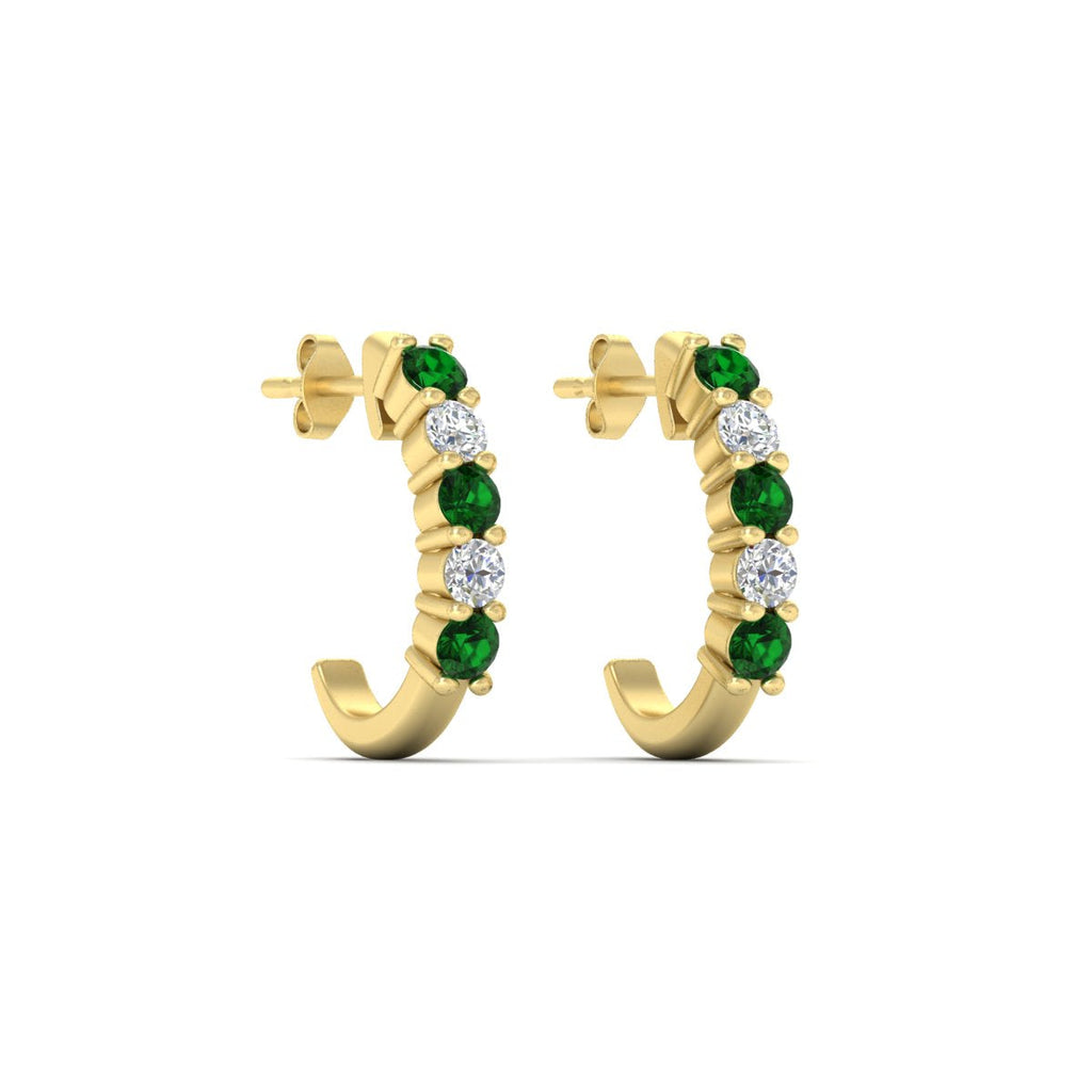 Half Huggie Hoop Earring
