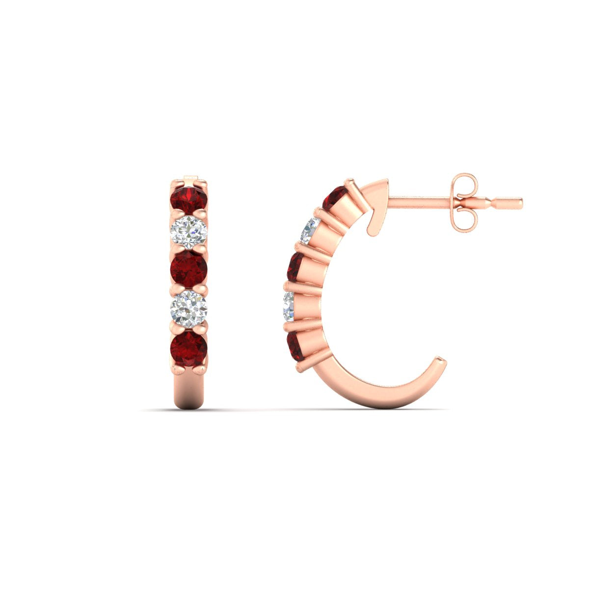Half Huggie Hoop Earring