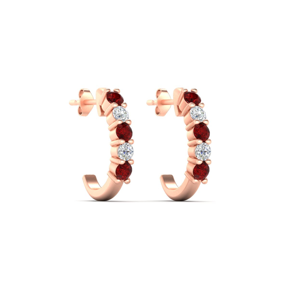 Half Huggie Hoop Earring