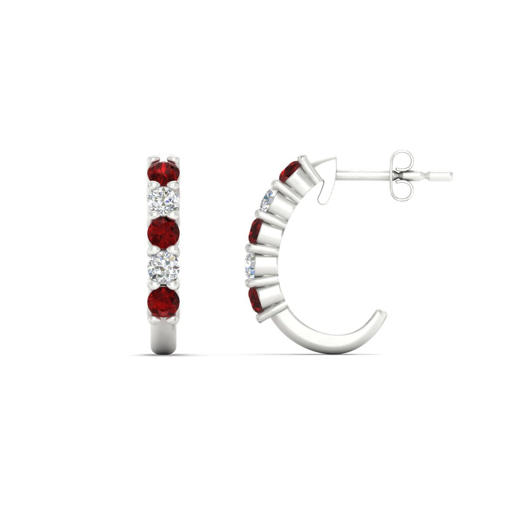 Half Huggie Hoop Earring
