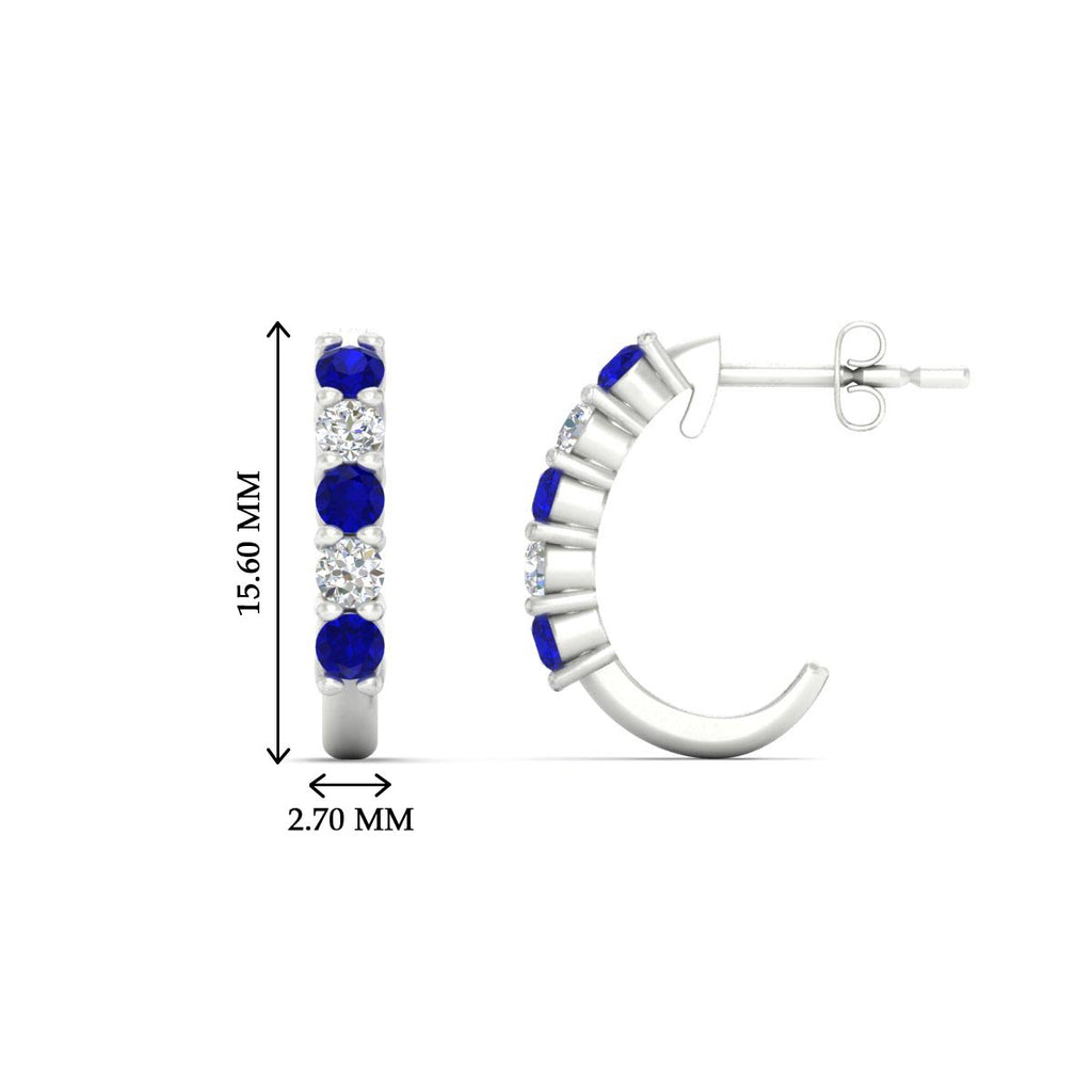 Half Huggie Hoop Earring