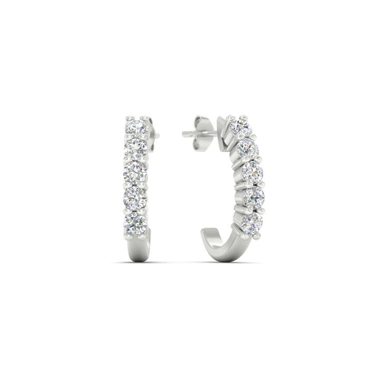 Half Huggie Hoop Earring