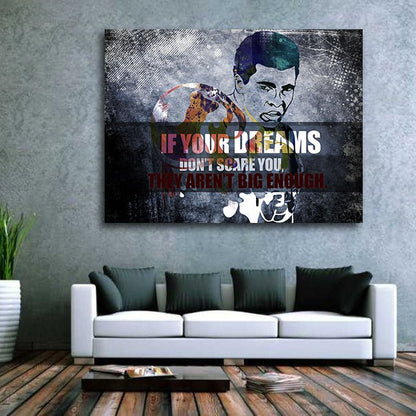 If Your Dreams Don't Scare You They Aren't Big Enough Canvas Wall Art