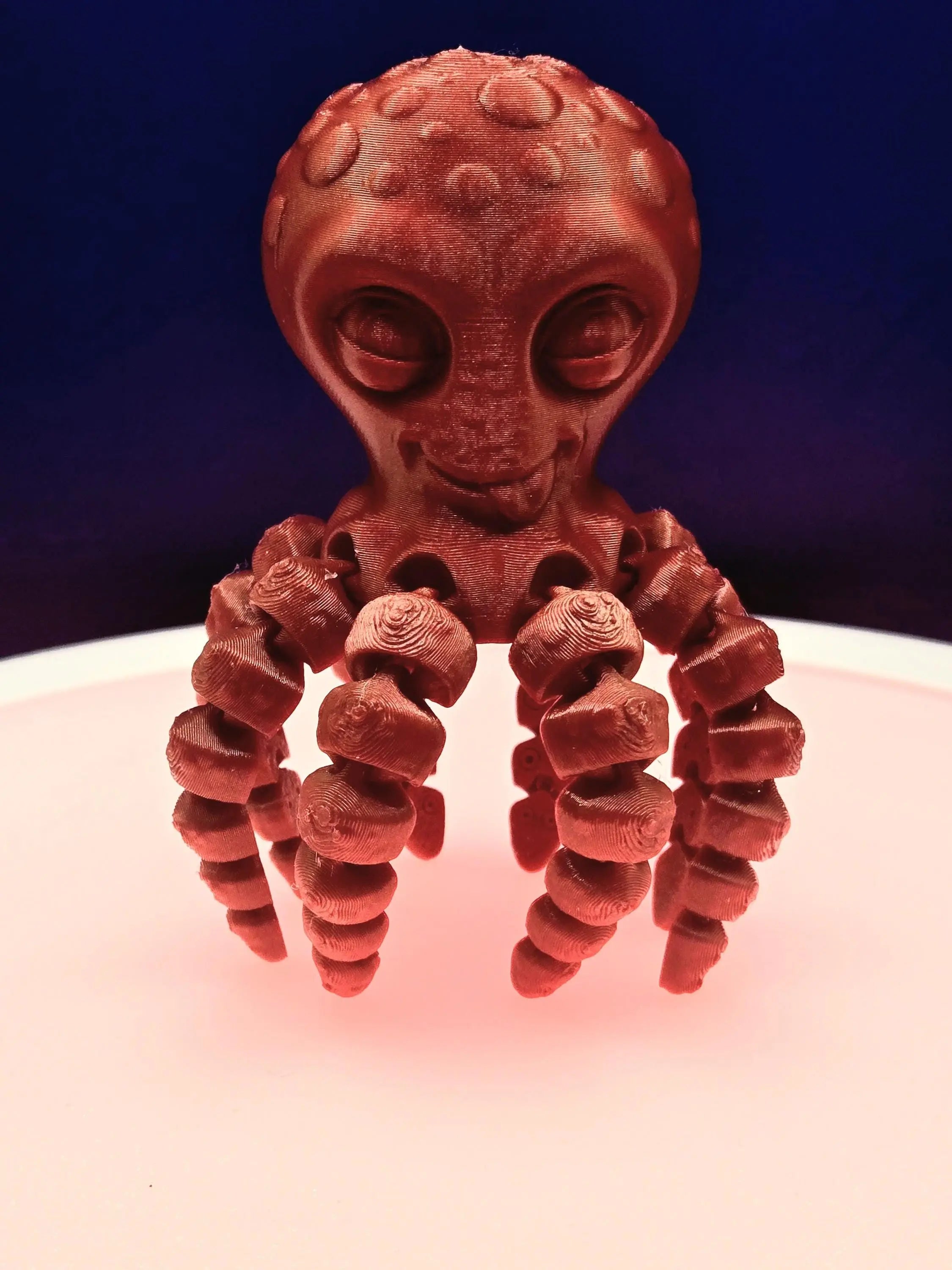 Octopie the Playful Octopus, by BendyBuddies 3D Printed, 4 Color PLA, articulated octopus, fidget, toy