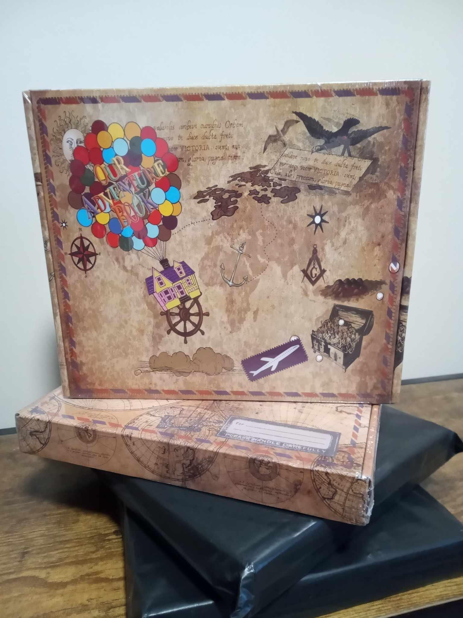 Our Adventure Book: Scrapbook Photo Album, Vintage Travel Theme, Keepsake Diary, Image Memory Journal
