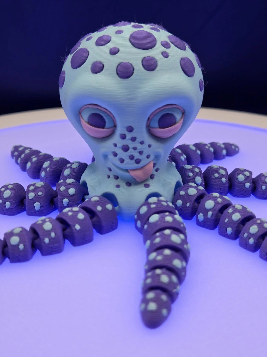 Octopie the Playful Octopus, by BendyBuddies 3D Printed, 4 Color PLA, articulated octopus, fidget, toy
