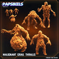 Malignant Grail Thralls by Papsikels Miniature, 4 Figures, 32mm Scale, War Gaming, Proxy for Trench Crusade, Warhammer, Nurgle
