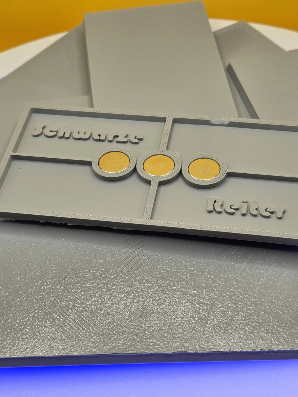 100mm x 50mm Magnetic Rectangle Bases for Miniatures, STL Printed Bases, Mini Bases, Magnetic, PLA Bases, 2mm bracing