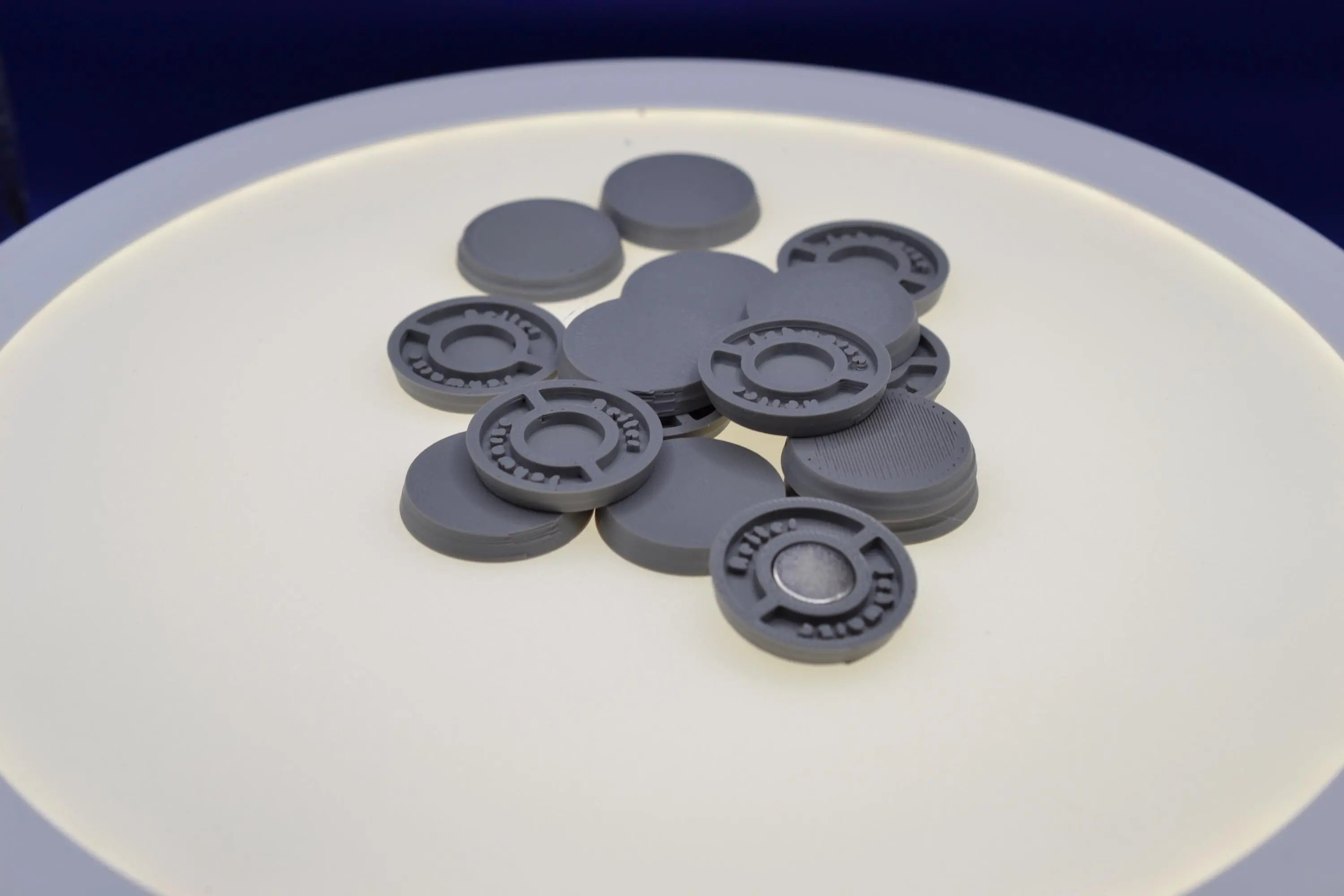 28mm Magnet Compatible Bases for Miniatures, NO Magnets Included, STL Printed Bases, Mini Bases, Magnetic, PLA Bases, 2mm bracing