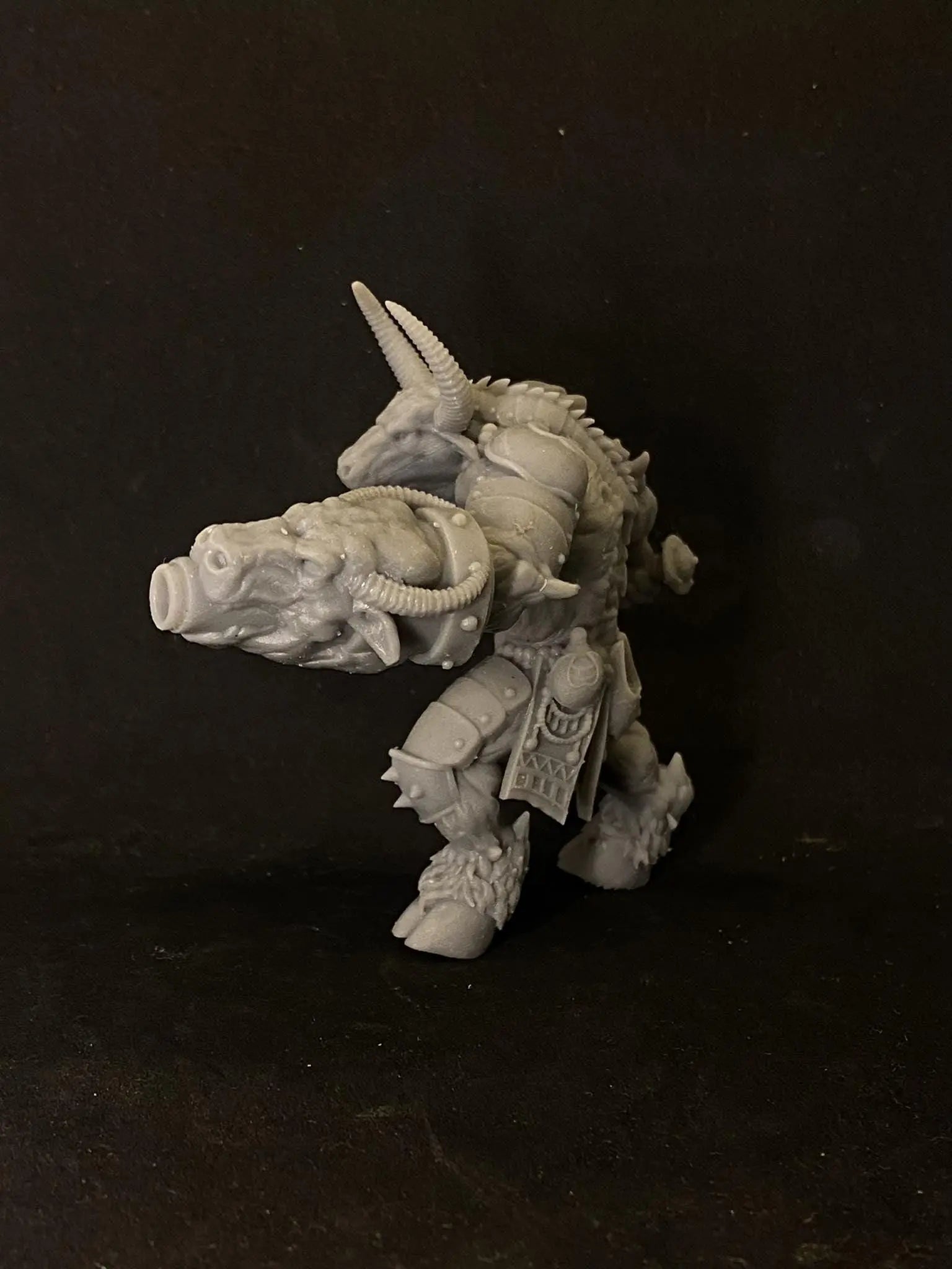 Brazen Carabao by Papsikels Miniature, 80mm Miniature, 32mm Scale, War Gaming, Proxy: Trench Crusade, Table top gaming, Near Future, Fantasy