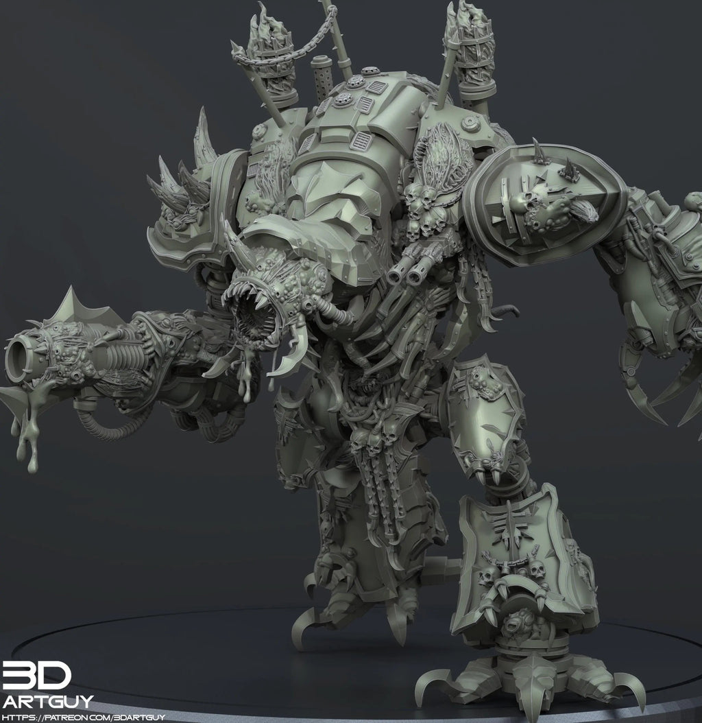 Corrupted Knight by 3DArtGuy 32mm scale, 50, 100, 185mm, Miniature War Gaming Figure