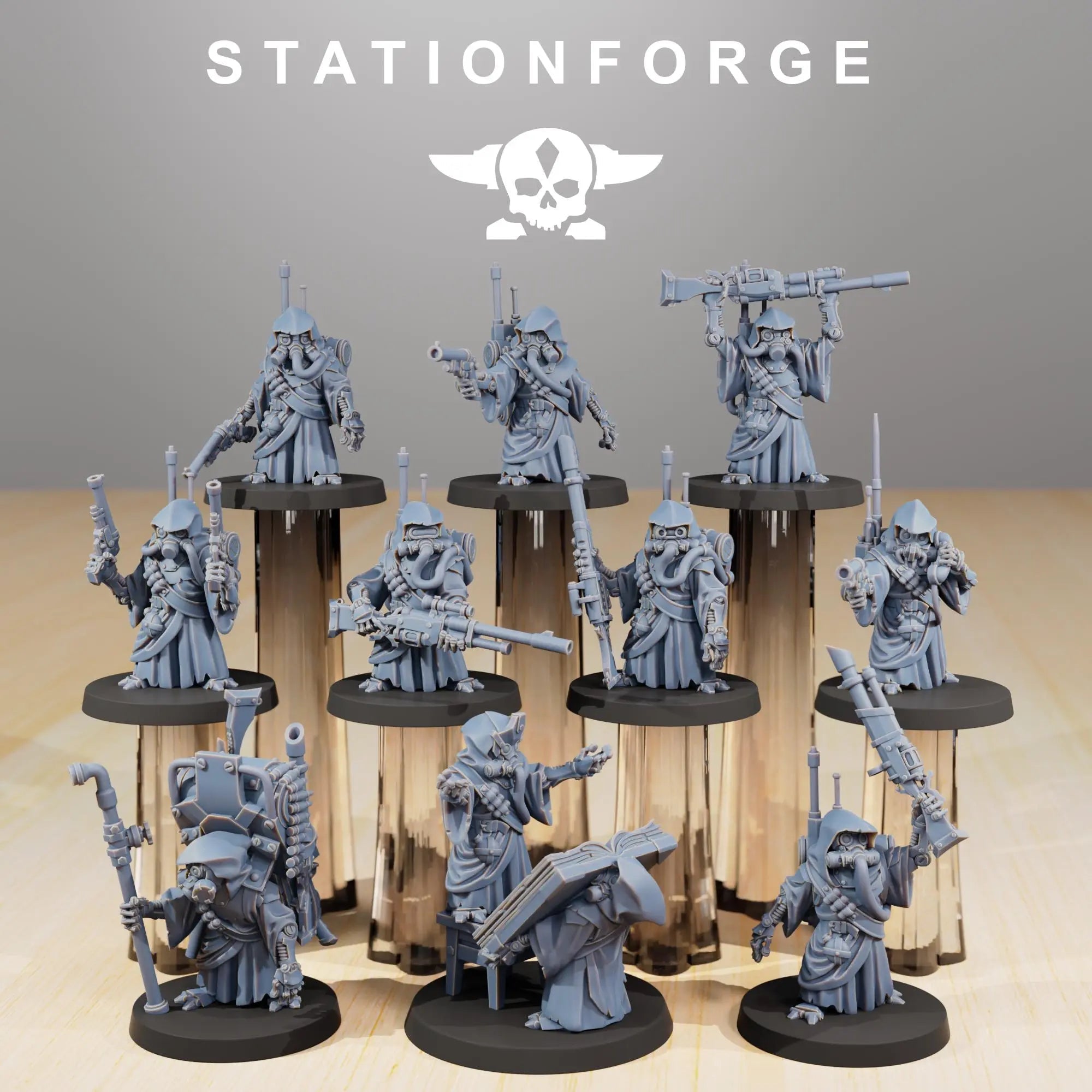 Scavenger Junkard by Station Forge 28/32mm Scale Miniature, 28mm tall, 10 Units, Proxy, Grimdark, Sci-Fi, OPR