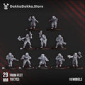 Gorggrot Tactic Squad by DakkaDakka 28mm Heroic Scale Miniature, 29mm tall, 10 Units