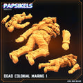 Dead Colonial Marines by Papsikels Miniature, 32mm Heroic Scale, War Gaming, Proxy for Alien, Table top gaming, Sci-fi, Aliens, Dead Terrain