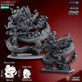 Fire Dragon by Ghamak Heroic 28mm Scale Miniature, 120-195mm tall, Dragon, Proxy, Fantasy, Dragon, Display, Chinese Dragon