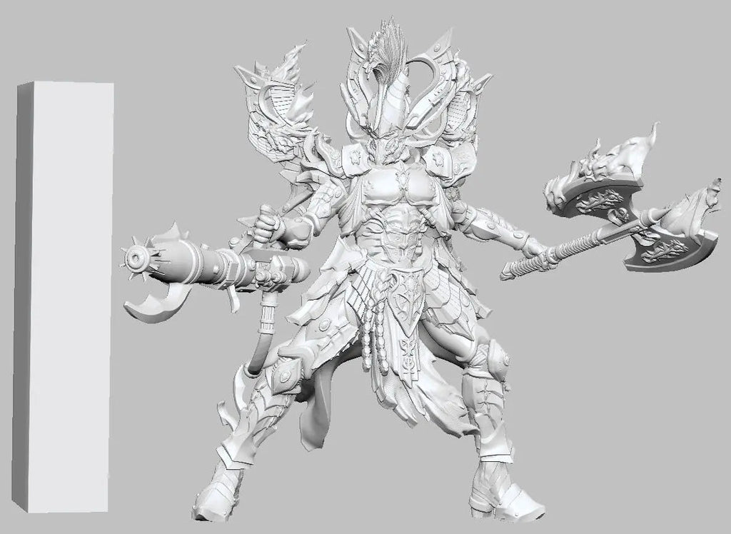 Fire Elf by 3DArtGuy 32mm scale, 50mm or 100mm, Miniature War Gaming Figure, Grim Dark, Proxy, Space Elf, Fire Elf