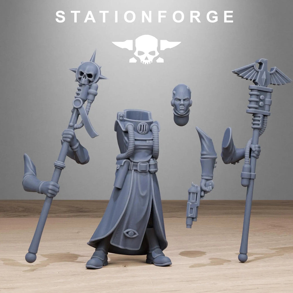 GrimCorp Seers by Station Forge 28/32mm Heroic Scale Miniature, 32mm tall, 10 Units
