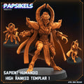 Sapient Humanoid Templar by Papsikels Miniature, 45mm Miniature, 32mm Heroic Scale, War Gaming, Proxy, Trench Crusade, Tabletop gaming
