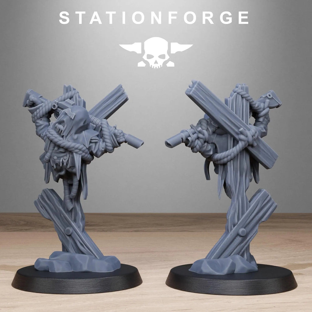 GrimGuard Objective Markers by Station Forge 28/32mm Heroic Scale Miniature, 10 Markers, Proxy, Grimdark, Sci-Fi, OPR, Trench Crusade