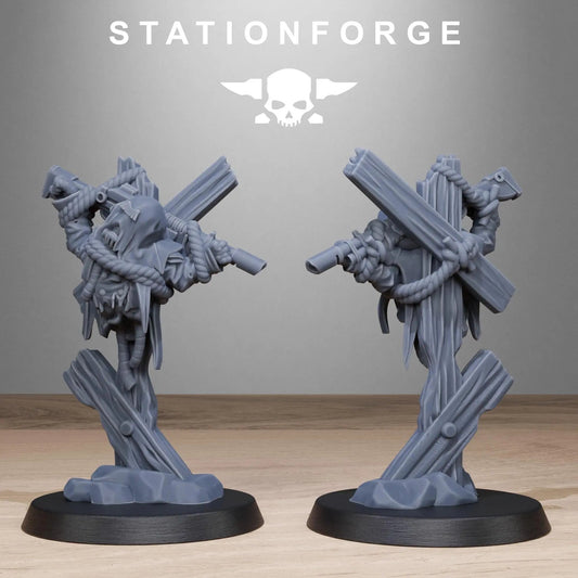 GrimGuard Objective Markers by Station Forge 28/32mm Heroic Scale Miniature, 10 Markers, Proxy, Grimdark, Sci-Fi, OPR, Trench Crusade
