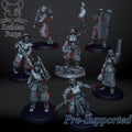 Sisterhood of the Crusade by Ratman Forge 32mm scale miniature, Includes base and stand, For any sci-fi, Grim Dark or OPR, Trench Crusade