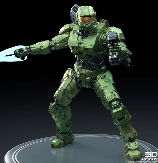 Space Soldier Chief by 3DArtGuy, 32mm scale, 50mm or 100mm, Miniature War Gaming Figure