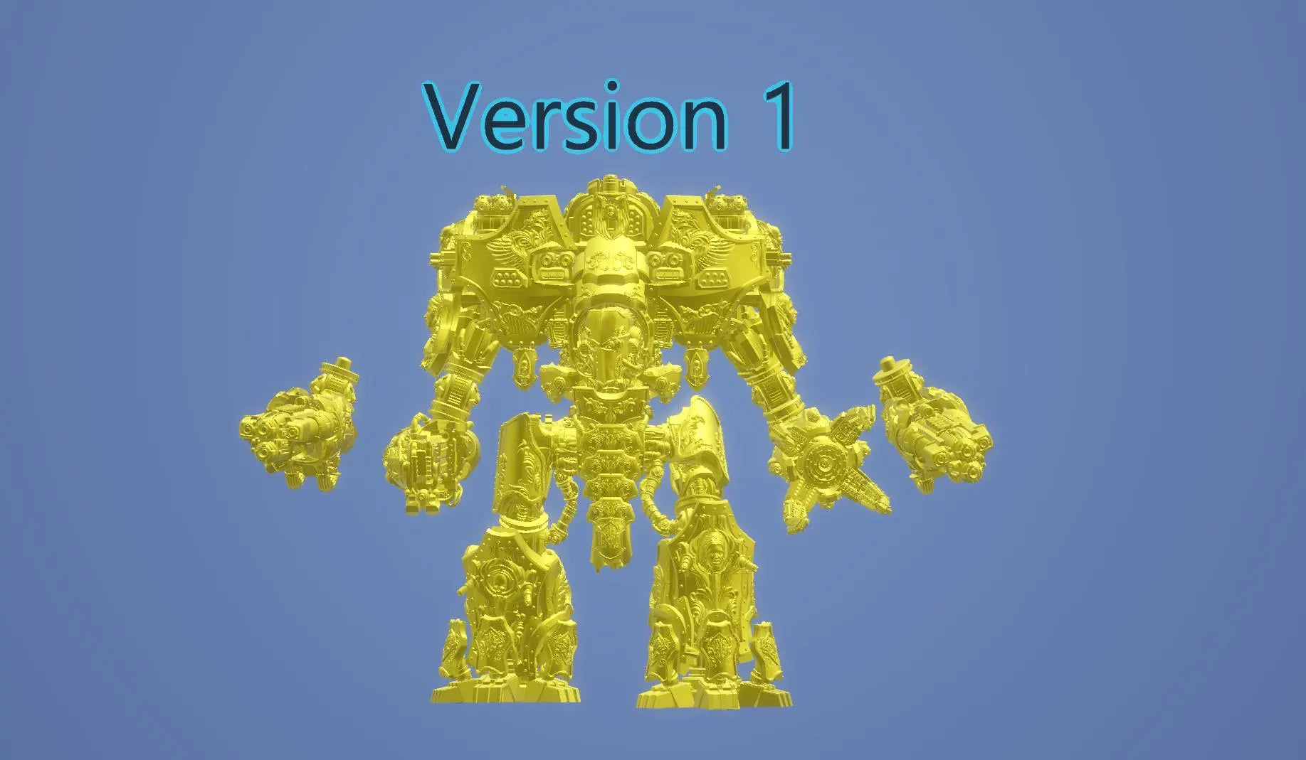Walking Cathedral by 3DArtGuy 32mm scale, 100mm, 165mm, Miniature War Gaming Figure