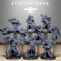 Grimguard Rocketers by Station Forge 28/32mm Heroic Scale Miniature, 34mm tall, 10 Units