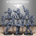 Grim Guard Jungle Fighters 2 by Station Forge 28mm Heroic Scale Miniature, 32mm tall, 10 Units, Proxy, Grimdark, Sci-Fi, OPR, Guard
