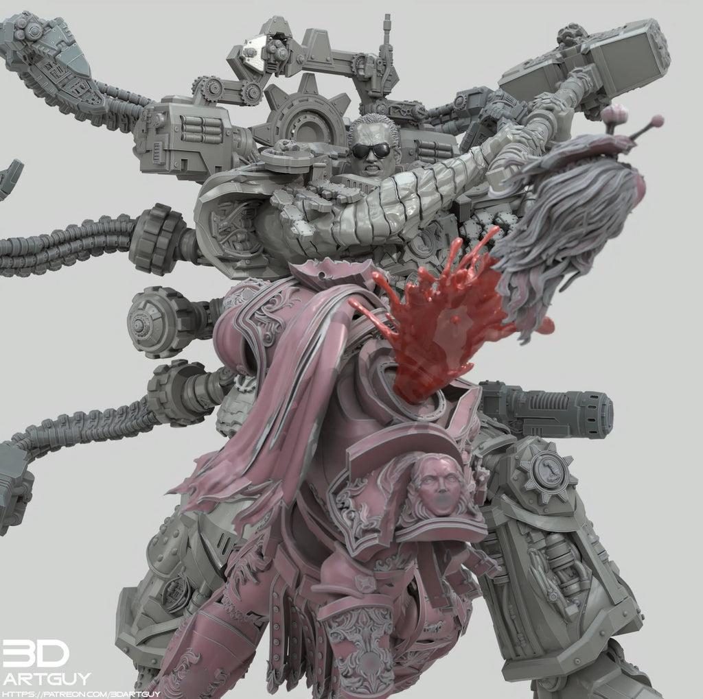 The Relentless One by 3DArtGuy 32mm scale, 50mm or 100mm, Miniature War Gaming Figure