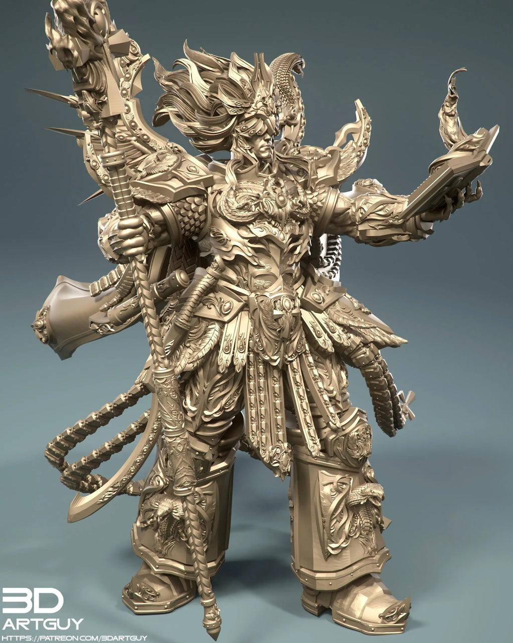 BMG, Big Magical Giant by 3DArtGuy 32mm scale, 50mm or 100mm, Miniature War Gaming Figure