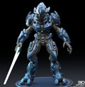Covenant Elite by 3DArtGuy, 32mm scale, 50mm, Miniature War Gaming Figure, Halo, Covenant, Alien, 3D Printed, 4 Poses