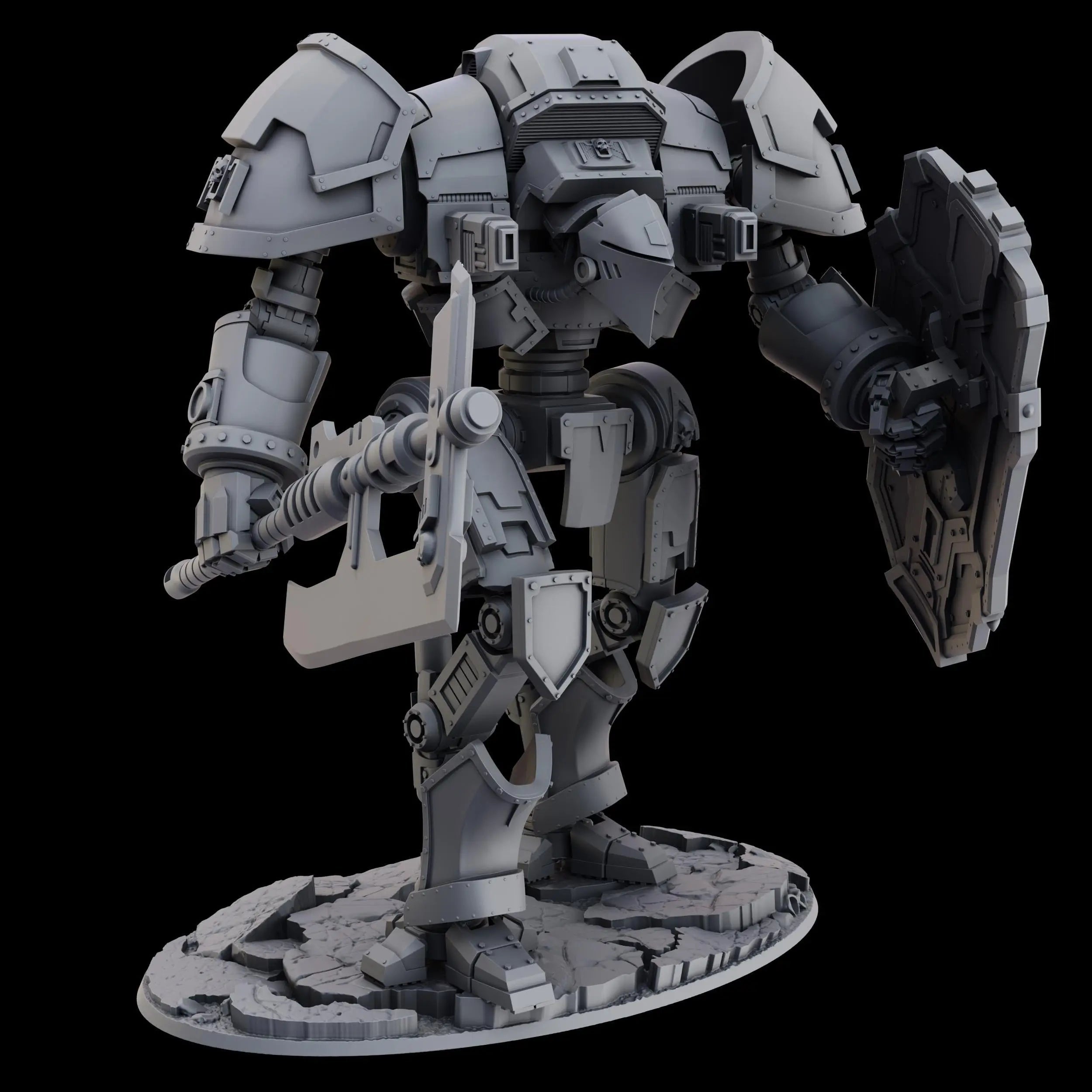 Guardian Titan by Ghamak Heroic 28/32mm Scale Miniature, 195mm tall, 170x109mm base