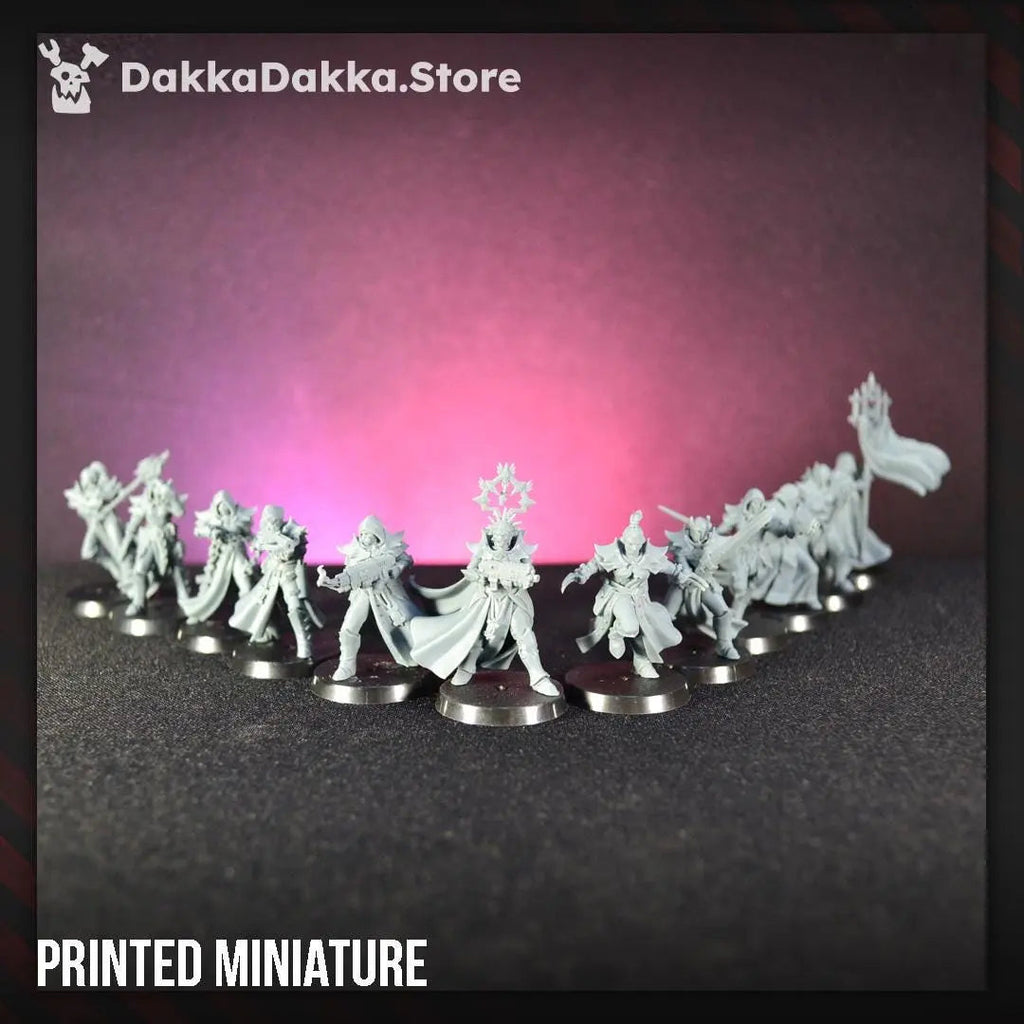 Liquidation Team of Ordine Vendetta by DakkaDakka 28/32mm Heroic Scale Miniature, 32mm tall, 12 Units, Proxy, Grimdark, Sci-Fi, OPR