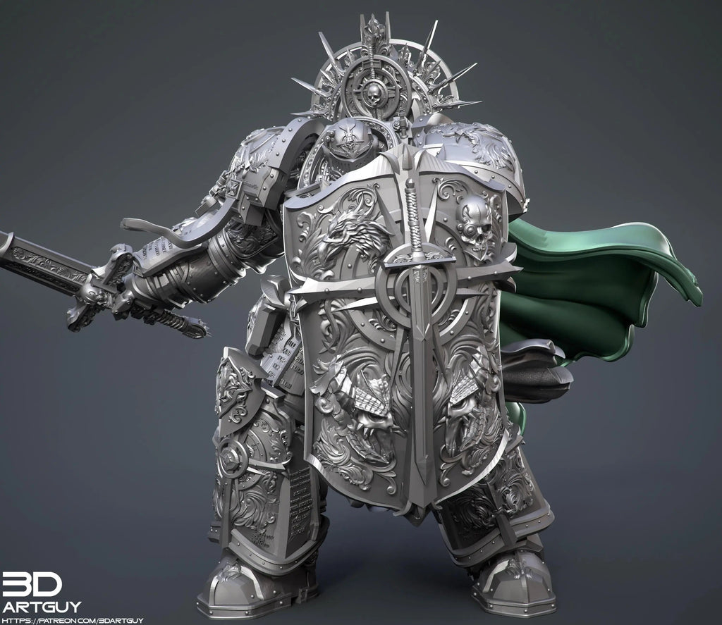 Knight Of Purity by 3DArtGuy 32mm scale, 50mm or 100mm, Miniature War Gaming Figure