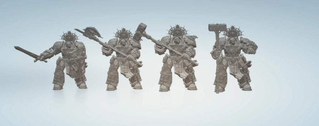 Knight Of Purity by 3DArtGuy 32mm scale, 50mm or 100mm, Miniature War Gaming Figure